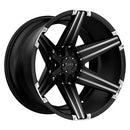 Tuff T12 N2 SATIN BLACK W/ MILLED SPOKES