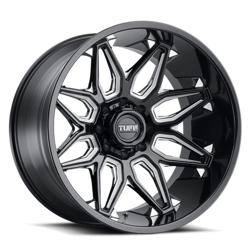 Tuff T3B SO GLOSS BLACK W/ MILLED SPOKES