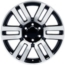 OE Wheels TY10 Machined Wheel Black Machined Wheel
