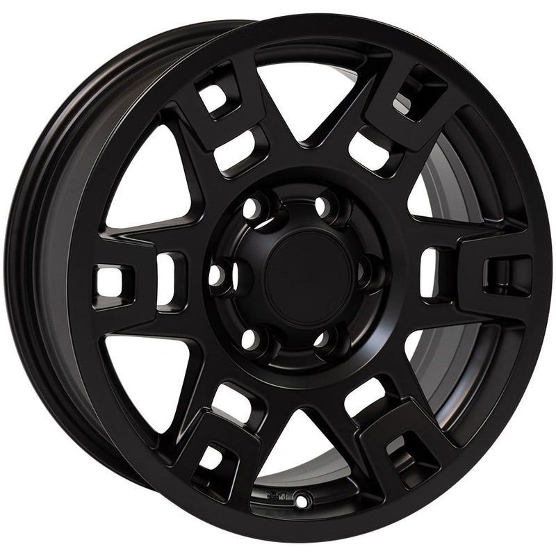 OE Wheels TY16 Black Wheel Matte Black Wheel