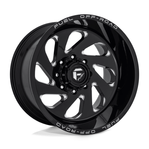 Fuel 1PC D637 VORTEX BW GLOSS BLACK MILLED