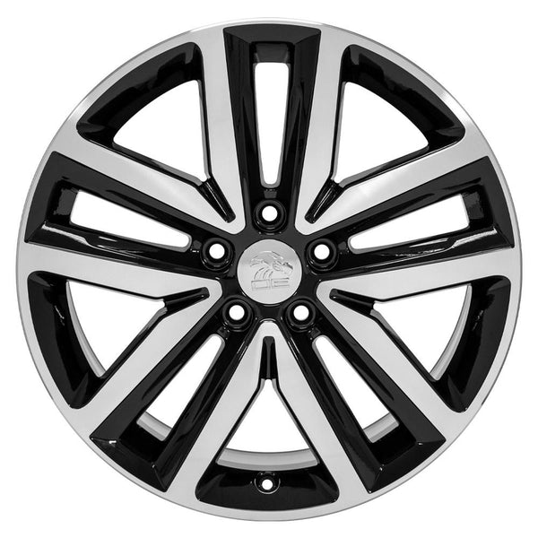 OE Wheels VW27 Machined Wheel Black Machined Wheel