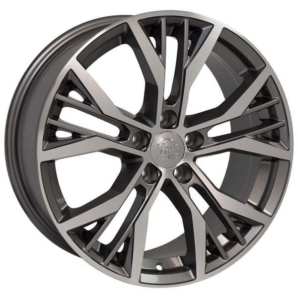 OE Wheels VW28 Machined Wheel Gunmetal Machined Wheel
