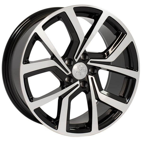 OE Wheels VW29 Machined Wheel Black Machined Wheel