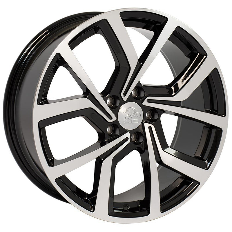 OE Wheels VW29 Machined Wheel Black Machined Wheel