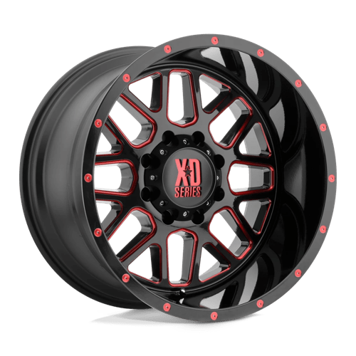 XD XD820 GRENADE N2 SATIN BLACK MILLED W/ RED TINTED CLEAR COAT