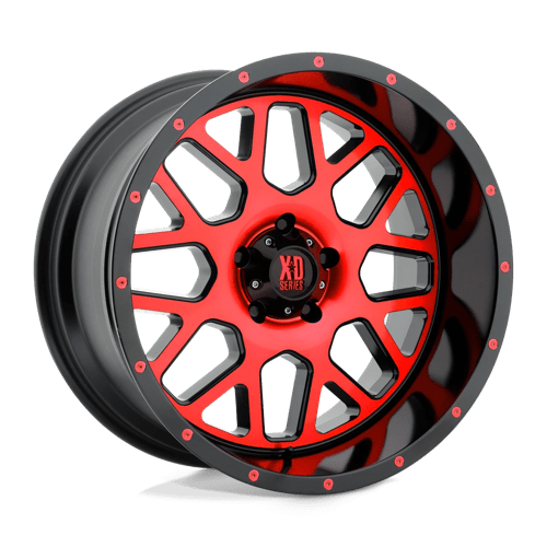 XD XD820 GRENADE N2 SATIN BLACK MACH FACE W/ RED TINTED CLEAR COAT