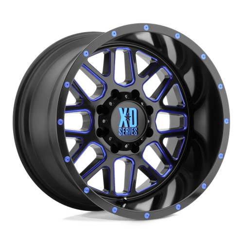 XD XD820 GRENADE N2 SATIN BLACK MILLED W/ BLUE TINTED CLEAR COAT