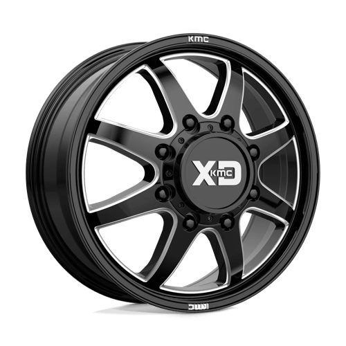 XD XD845 PIKE DUALLY BW GLOSS BLACK MILLED - FRONT
