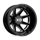 XD XD845 PIKE DUALLY BW GLOSS BLACK MILLED - REAR