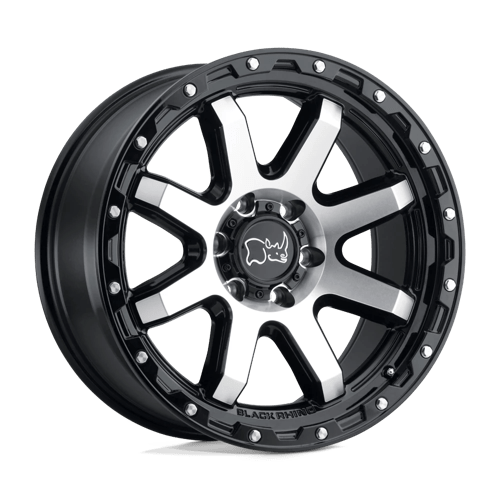 Black Rhino COYOTE N2 GLOSS BLACK W/ MACHINED FACE & STAINLESS BOLTS