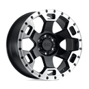 Black Rhino GAUNTLET N2 GLOSS BLACK W/ MIRROR MACHINED RING