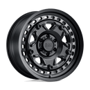 Black Rhino GRANGE BW MATTE BLACK W/ MACHINED TINT RING