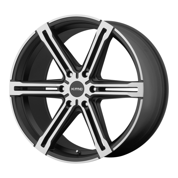 KMC KM686 FACTION N2 SATIN BLACK W/ MACHINED FACE