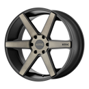 KMC KM704 DISTRICT TRUCK N2 MATTE BLACK W/ DARK TINT