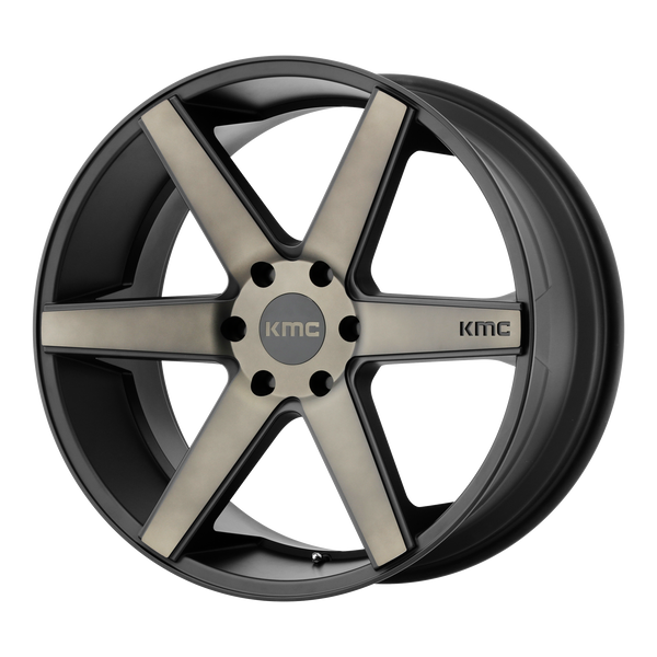 KMC KM704 DISTRICT TRUCK N2 MATTE BLACK W/ DARK TINT