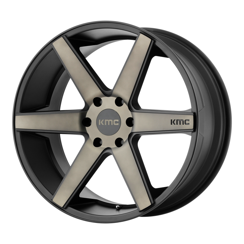 KMC KM704 DISTRICT TRUCK N2 MATTE BLACK W/ DARK TINT