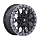 MSA Offroad Wheels M48 PORTAL BEADLOCK ST SATIN BLACK W/ GRAY TINT RING