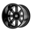 Moto Metal MO402 N2 GLOSS BLACK MILLED