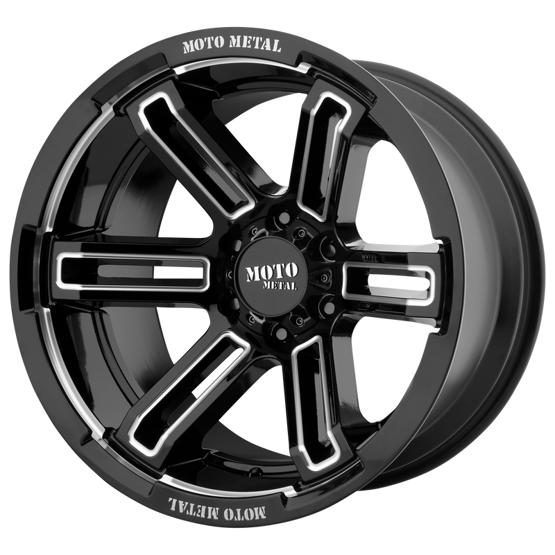 Moto Metal MO991 RUKUS N2 GLOSS BLACK MILLED