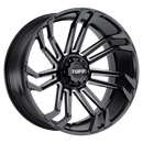 Tuff T21 N2 GLOSS BLACK W/ MILLED SPOKES