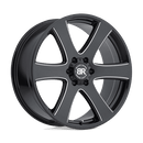 Black Rhino HAKA N2 GLOSS BLACK W/ MILLED SPOKES