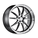 Mandrus ARGENT BW GLOSS GUNMETAL W/ MIRROR CUT FACE