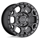 Black Rhino MIDHILL N2 MATTE GUNMETAL W/ BLACK BOLTS