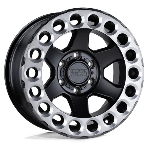 Black Rhino ODESSA N2 MATTE BLACK W/ MACHINED TINT LIP & MILLED RINGS