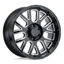 Black Rhino PISMO N2 GLOSS BLACK W/ MILLED SPOKES