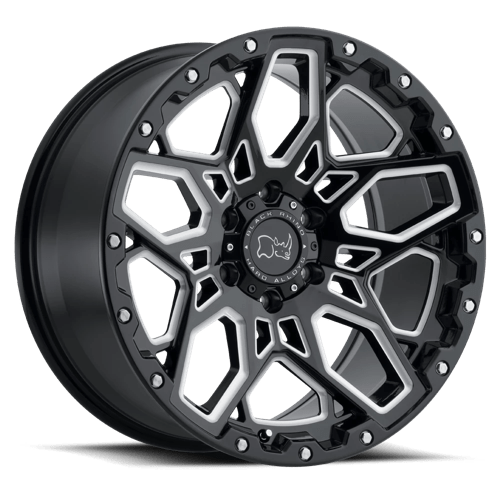 Black Rhino SHRAPNEL BW GLOSS BLACK W/ MILLED SPOKES