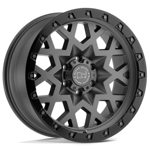 Black Rhino SPROCKET BW MATTE GUNMETAL W/ BLACK RING