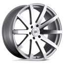 Black Rhino TRAVERSE N2 SILVER W/ MACHINE-CUT FACE