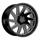 Black Rhino THRUST N2 GLOSS BLACK W/ MILLED SPOKES