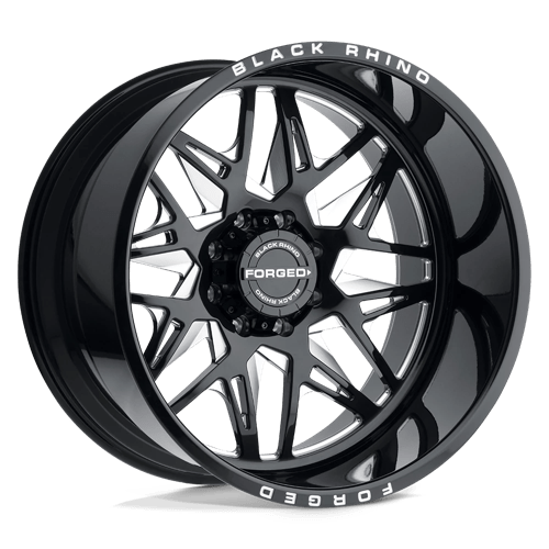Black Rhino TWISTER N2 GLOSS BLACK W/ MILLED SPOKES DIRECTIONAL